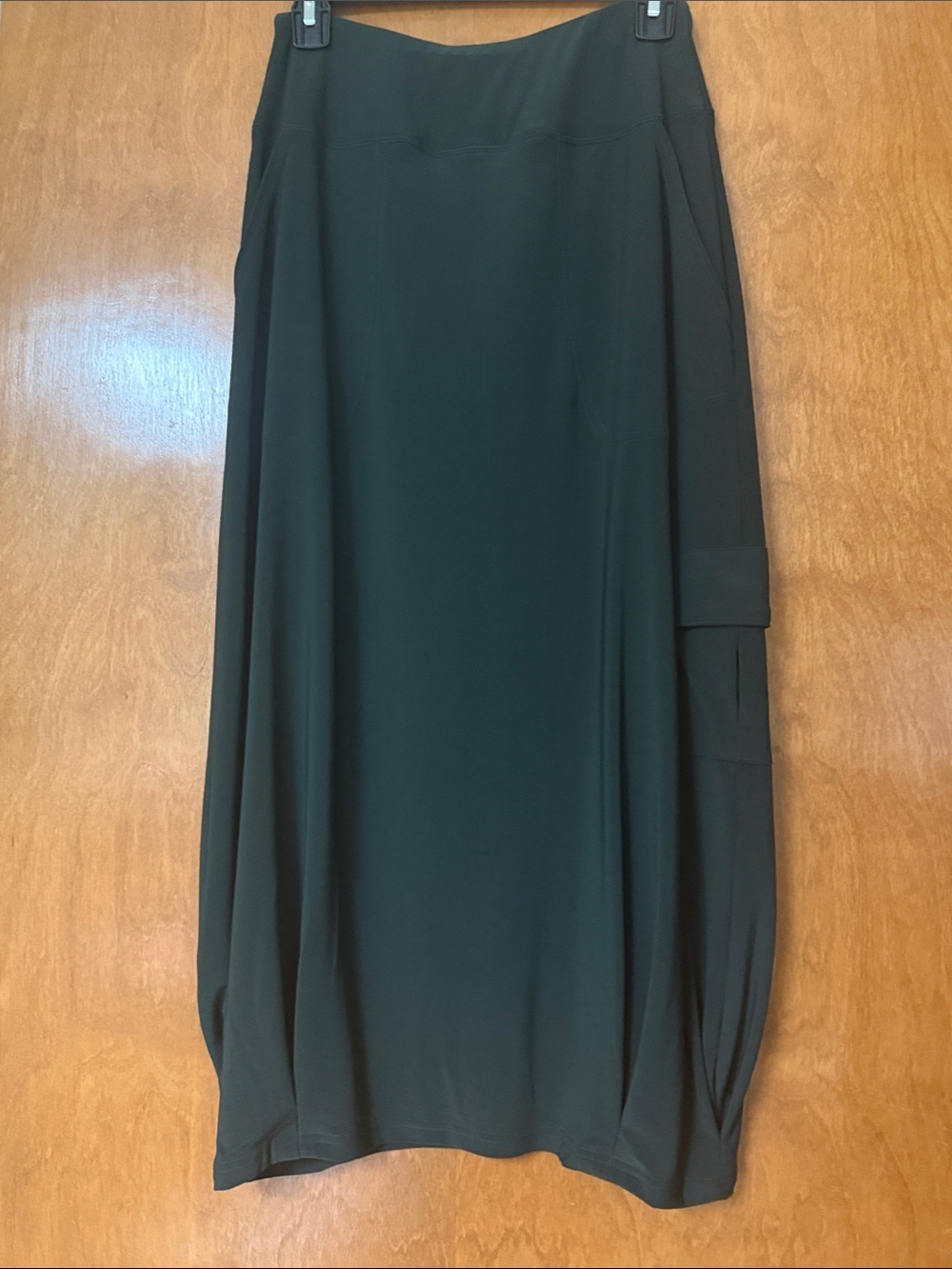 Sympli Dark Green Maxi Skirt